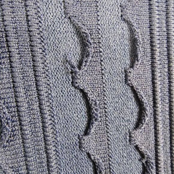 Shoshanna Janice Textured Knit Dress in Navy Blue - Size L - Picture 10 of 10